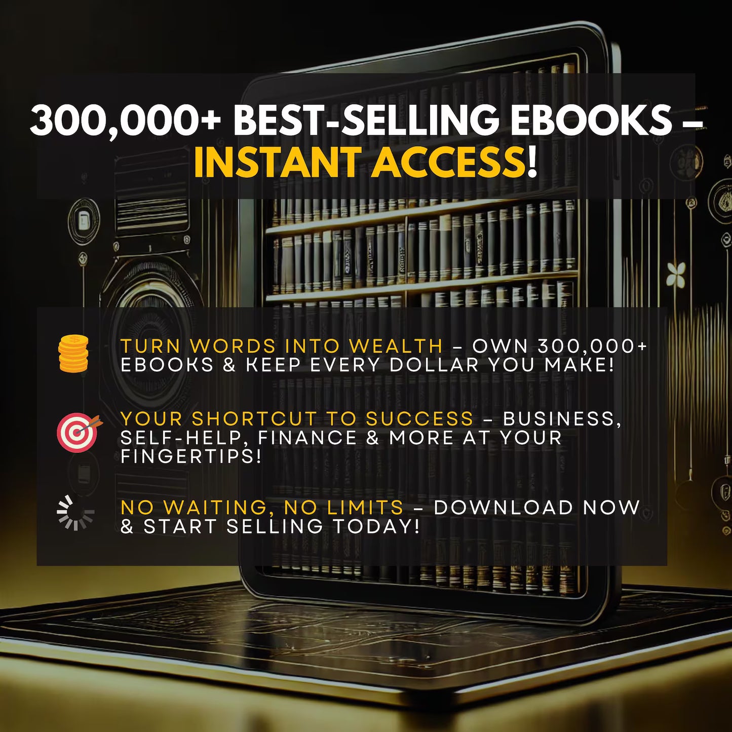 300,000 eBooks Mega Bundle ++ Plr Mrr, Resellable Ebooks, Plr Ebooks Passive Income, Financial Ebooks, Best Seller eBooks, eBooks Self Love